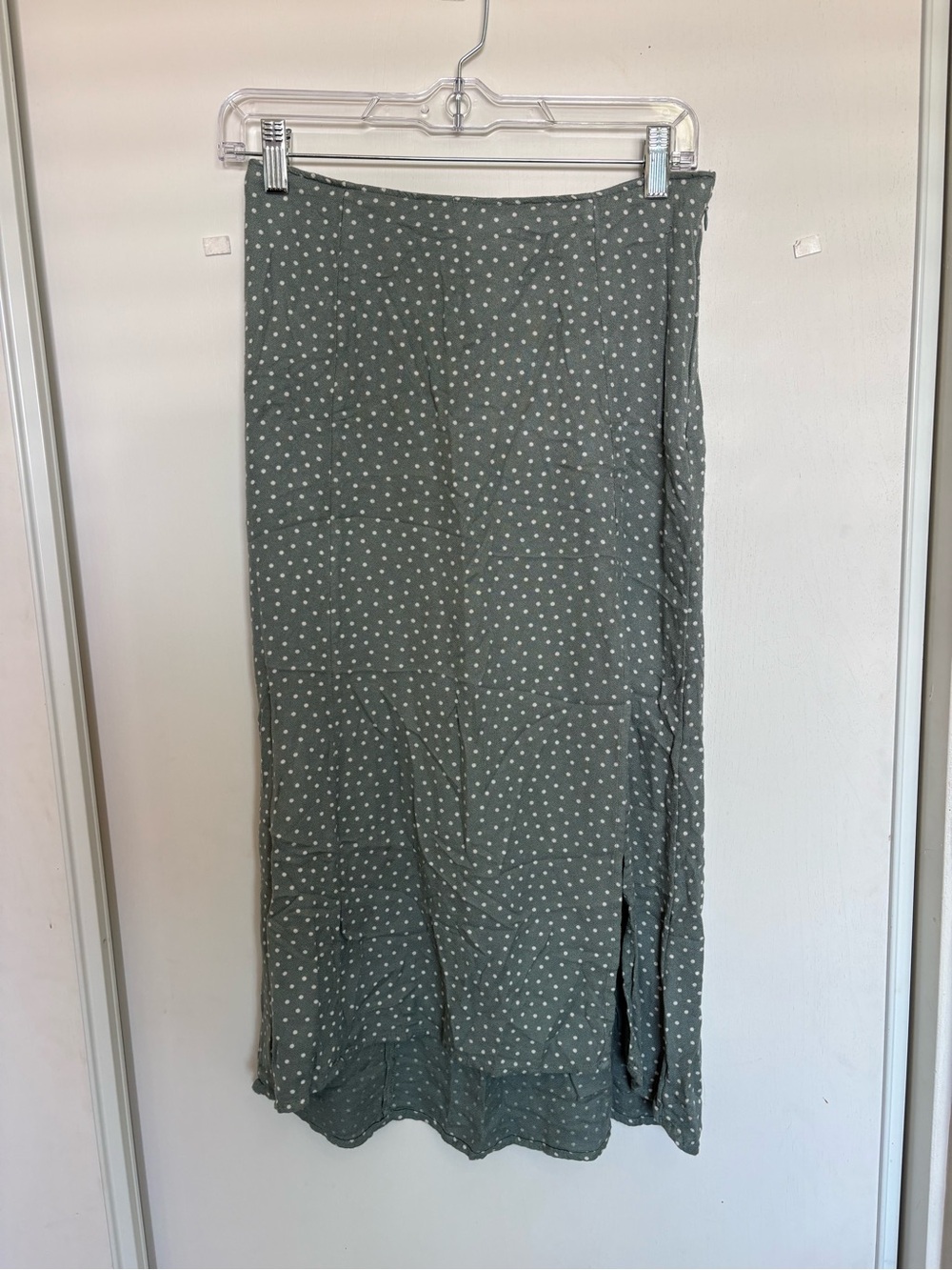 Abercrombie & Fitch Front Slit Polka Dot Pencil Skirt Sz SP